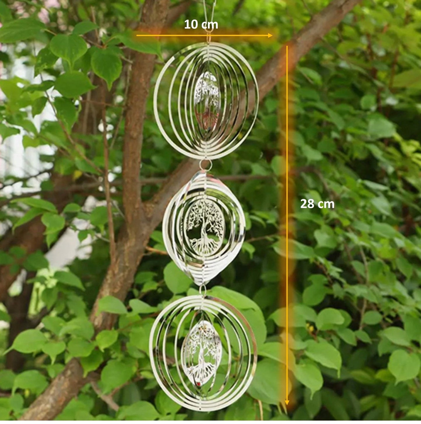 Carillon à vent rotatif | Spiralis™ - Esprit Jardins