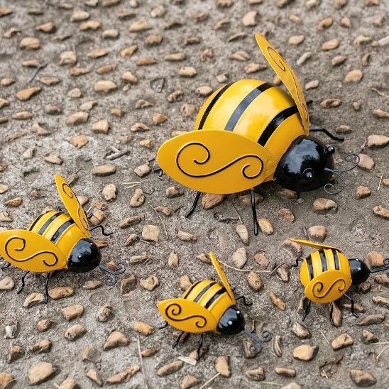 décoration-murale-abeille-jaune