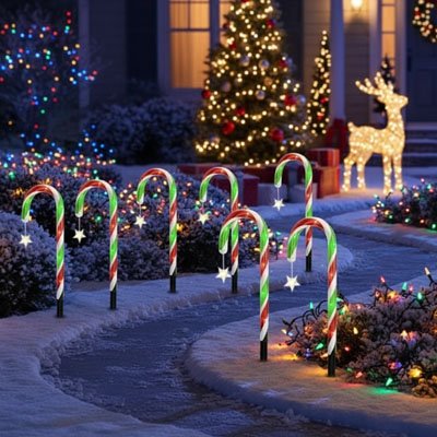 Décorations de noël sucre d'orge