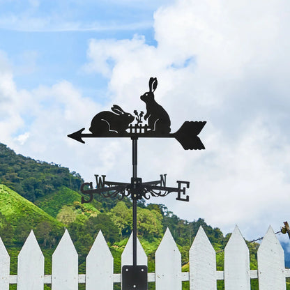 girouette-lapins-métal